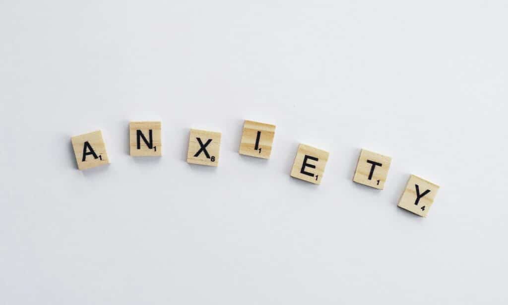 anxiety scrabble pieces