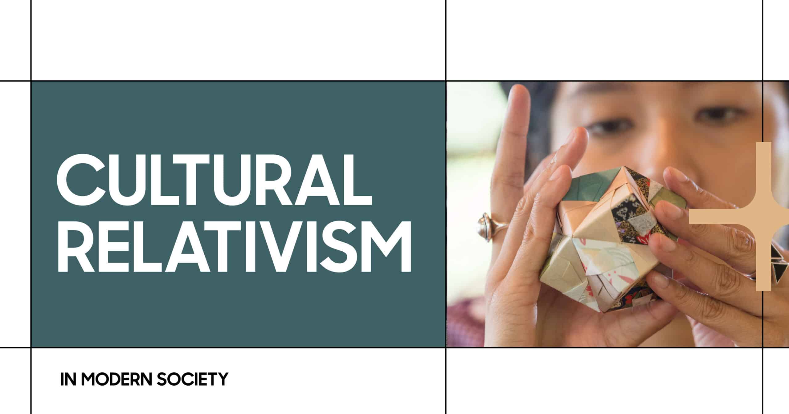 Cultural Relativism: Woman holding a paper puzzle, representing diverse views and understanding in modern society.